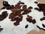 XXL 7 ft x 6.4 ft Brown & White Cowhide rug 100% Natural C202145 - Image 2