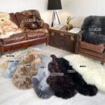 Sheepskin rug 100% Natural Wool Made of New Zealand Sheep Variation of Colours