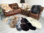 Sheepskin rug 100% Natural Wool Made of New Zealand Sheep Variation of Colours