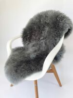 Grey Sheepskin rug 100% Natural Wool Made of New Zealand Sheep - Image 2