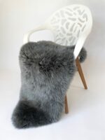 Grey Sheepskin rug 100% Natural Wool Made of New Zealand Sheep