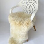 Champagne/Ivory Sheepskin rug 100% Natural Wool Made of New Zealand Sheep