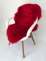 Red Sheepskin rug 100% Natural Wool Made of New Zealand Sheep - Image 2