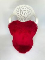 Red Sheepskin rug 100% Natural Wool Made of New Zealand Sheep - Image 3