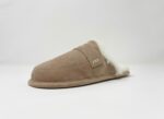 Abby Beige Sheepskin slippers 100% made of real Sheepskin and Leather - Image 7