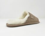 Abby Beige Sheepskin slippers 100% made of real Sheepskin and Leather - Image 5