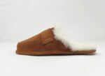 Abby Brown Sheepskin slippers 100% made of real Sheepskin and Leather