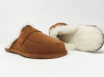Abby Brown Sheepskin slippers 100% made of real Sheepskin and Leather - Image 2
