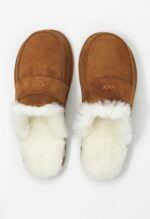 Abby Brown Sheepskin slippers 100% made of real Sheepskin and Leather - Image 5