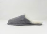 Abby Grey Sheepskin slippers 100% made of real Sheepskin and Leather