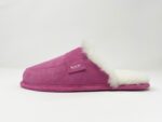 Abby Pink Sheepskin slippers 100% made of real Sheepskin and Leather