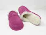 Abby Pink Sheepskin slippers 100% made of real Sheepskin and Leather - Image 4