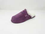 Abby Purple Sheepskin slippers 100% made of real Sheepskin and Leather - Image 4