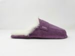 Abby Purple Sheepskin slippers 100% made of real Sheepskin and Leather - Image 3