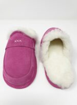 Abby Pink Sheepskin slippers 100% made of real Sheepskin and Leather - Image 6