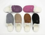 Abby Black Sheepskin slippers 100% made of real Sheepskin and Leather - Image 7