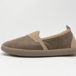 Hampshire II Taupe Sheepskin slippers 100% made of real Sheepskin and Leather