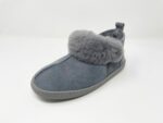 Karayaka Grey Sheepskin slippers 100% made of real Sheepskin and Leather - Image 3