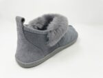 Karayaka Grey Sheepskin slippers 100% made of real Sheepskin and Leather - Image 2