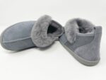 Karayaka Grey Sheepskin slippers 100% made of real Sheepskin and Leather - Image 6