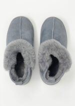 Karayaka Grey Sheepskin slippers 100% made of real Sheepskin and Leather - Image 7