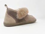 Karayaka Taupe Sheepskin slippers 100% made of real Sheepskin and Leather - Image 5