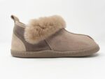 Karayaka Taupe Sheepskin slippers 100% made of real Sheepskin and Leather - Image 4