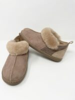 Karayaka Taupe Sheepskin slippers 100% made of real Sheepskin and Leather - Image 7