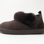 Karayaka Brown Sheepskin slippers 100% made of real Sheepskin and Leather