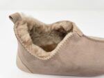 Oxford Beige Sheepskin slippers 100% made of real Sheepskin and Leather - Image 4