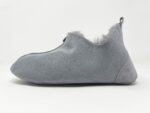 Oxford Grey Sheepskin slippers 100% made of real Sheepskin and Leather