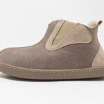 Columbia Taupe Sheepskin slippers 100% made of real Sheepskin and Leather