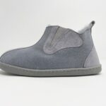 Columbia Grey Sheepskin slippers 100% made of real Sheepskin and Leather