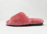 Anoa Pink Sheepskin Sliders 100% made of real Sheepskin