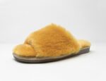 Anoa Yellow Sheepskin Sliders 100% made of real Sheepskin - Image 3
