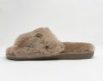 Anoa Taupe Sheepskin Sliders 100% made of real Sheepskin