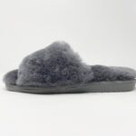 Anoa Grey Sheepskin Sliders 100% made of real Sheepskin