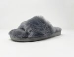 Anoa Grey Sheepskin Sliders 100% made of real Sheepskin - Image 3