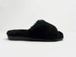 Anoa Black Sheepskin Sliders 100% made of real Sheepskin - Image 5