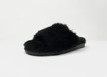 Anoa Black Sheepskin Sliders 100% made of real Sheepskin - Image 4