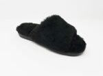Anoa Black Sheepskin Sliders 100% made of real Sheepskin - Image 3