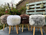 Sheepskin Stools in variations of colours - Image 2
