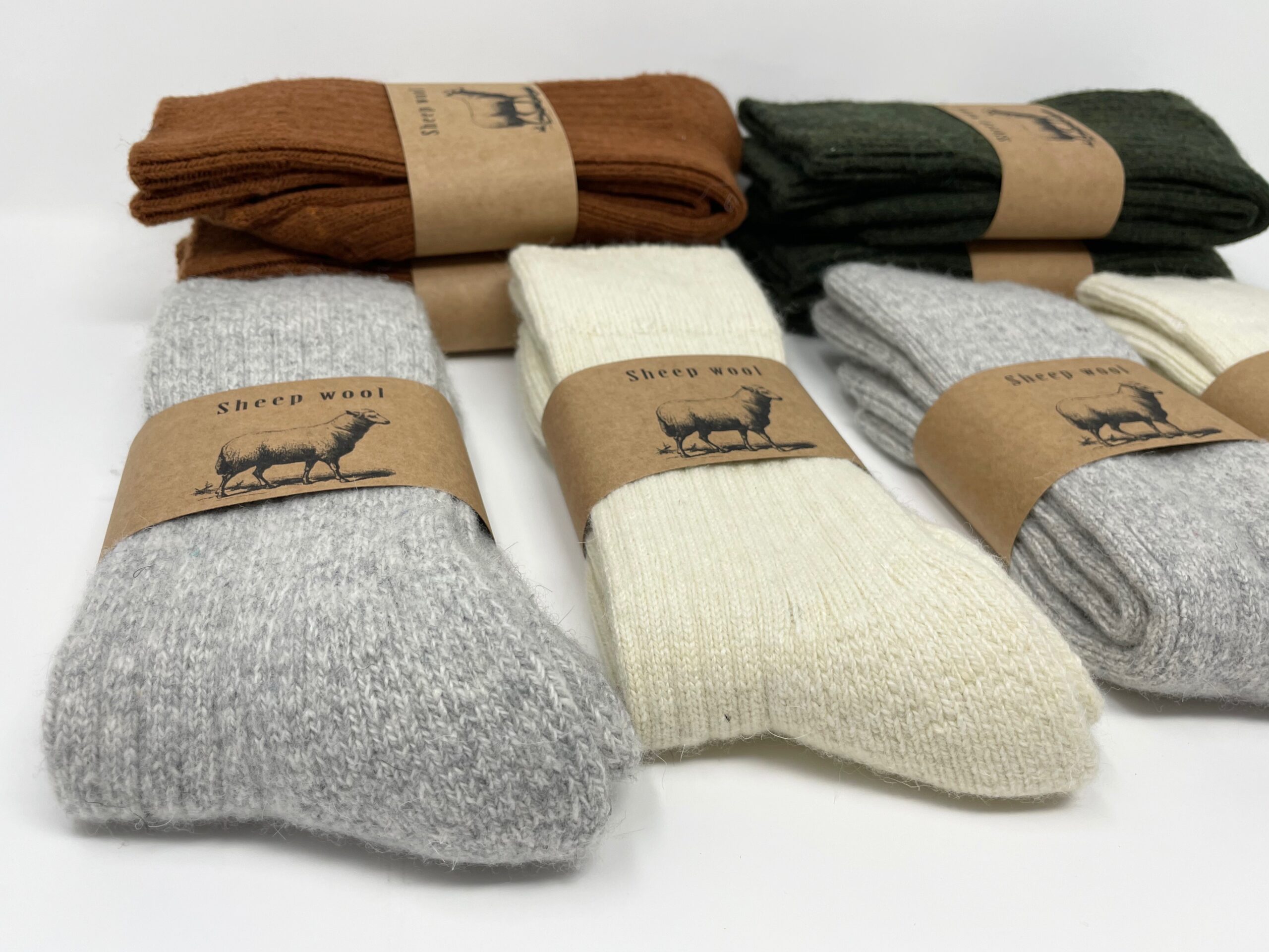 Natural Wool Socks, Extra Thick Socks, Trekking Socks, Unisex