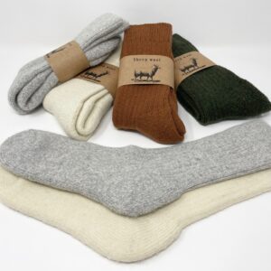 Natural Wool Socks, Extra Thick Socks, Trekking Socks, Unisex Socks, Winter  Socks – Sheeprug