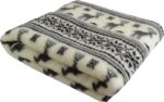 Black and White Merino Wool blanket - Image 2