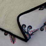 Merino Woollen blanket with pattern