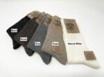 2 pair bundle of Natural Alpaca Wool with Sheep wool socks/Organic Coloured, Alpaca socks, Trekking socks, Unisex socks, Winter socks - Image 6