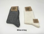 2 pair bundle of Natural Alpaca Wool with Sheep wool socks/Organic Coloured, Alpaca socks, Trekking socks, Unisex socks, Winter socks - Image 2