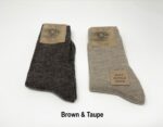 2 pair bundle of Natural Alpaca Wool with Sheep wool socks/Organic Coloured, Alpaca socks, Trekking socks, Unisex socks, Winter socks - Image 4