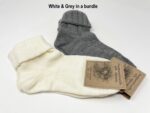 2 pair bundle of Natural Alpaca Wool with Sheep Wool socks/Organic Coloured, Alpaca socks, Trekking socks, Unisex socks, Winter socks - Image 2